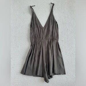 Army green Tobi romper (size XS)